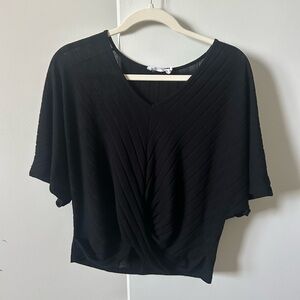 All in Favor Ribbed Twist Front Top